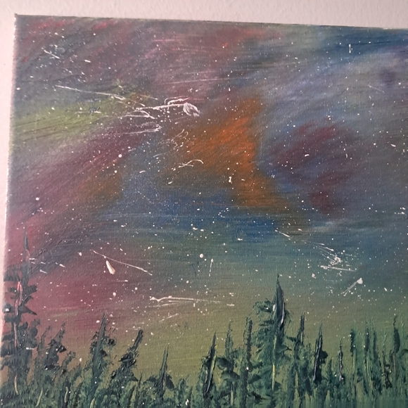 Hand Painted Canvas Oil Paint Landscape - Picture 4 of 5